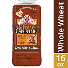 Arnold Stone Ground 100% Whole Wheat Bread, 1 lb, 16 Ounce