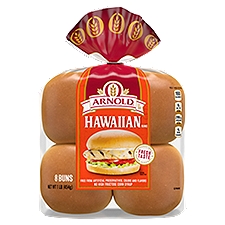 Arnold Sweet Hawaiian Sandwich Buns, 8 Buns, 16 oz