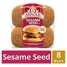 Arnold Sesame Seed Buns, 8 count, 1 lb, 16 Ounce