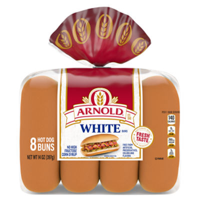 Arnold White Buns, 8 count, 14 oz