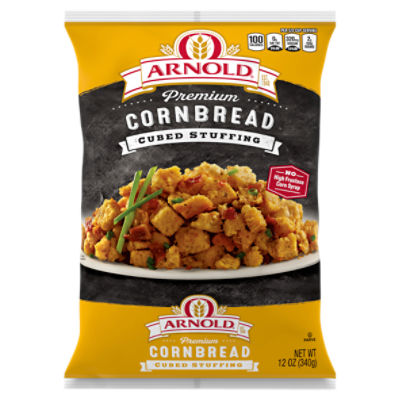 Arnold Premium Cornbread Cubed Stuffing, 12 oz, 12 Ounce