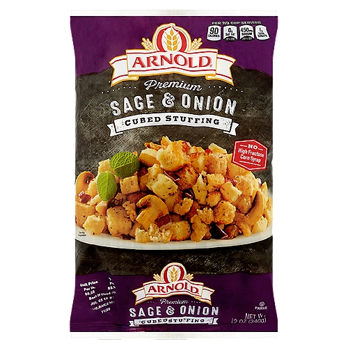 Arnold Premium Sage & Onion Cubed Stuffing, 12 oz