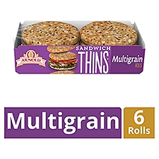 Arnold Multigrain Sandwich Thins Rolls, 6 count, 12 oz