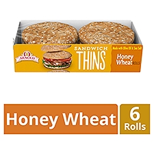 Arnold Honey Wheat Sandwich Thins, 6 count, 12 oz, 12 Ounce