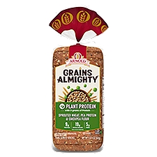 Arnold Grains Almighty Sprouted Wheat, Pea Protein & Chickpea Flour Thin-Sliced Bread, 1 lb 4 oz