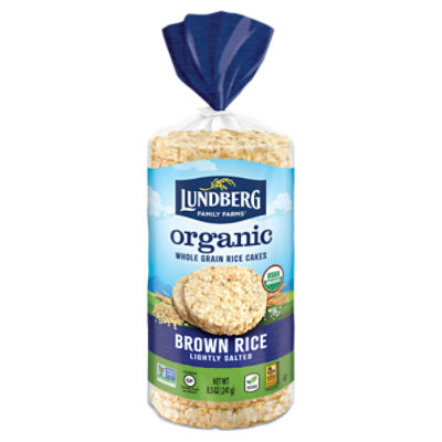 Lundberg Family Farms OG BROWN RICE CAKE LIGHTLY SALTED, 8.5 oz