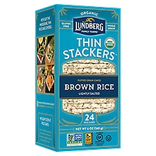 Lundberg Family Farms Organic Rice Cakes Lightly Salted Brown Rice, 5 Ounce