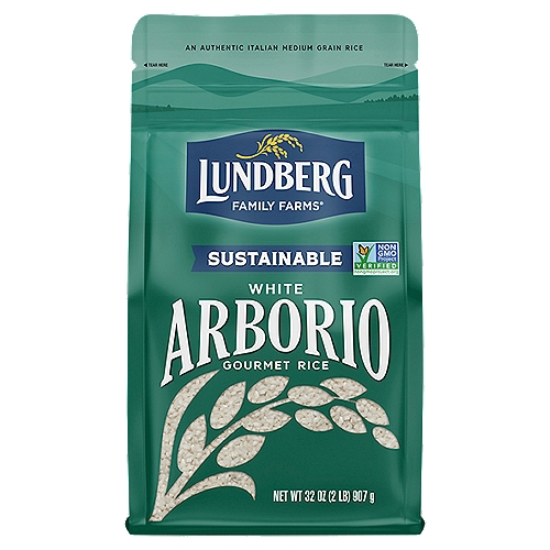 Lundberg Family Farms 2LB WHITE ARBORIO RICE
Risotto is an Italian technique for cooking Arborio, but this rich, creamy medium grain is versatile. It also plays well in crowd-pleasing puddings and appetizers.

White Arborio Gourmet Rice

We use 100% renewable energy to manufacture our rice.
