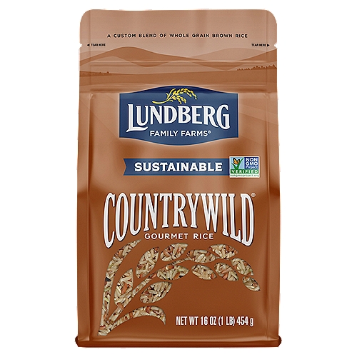 Lundberg Family Farms 1LB COUNTRYWILD® RICE, 16 oz
This blend of whole grains finds harmony in the flavors of bold black rice, sweet red rice, and subtle long grain brown rice. Together,they add color and complexity to yourfavorite recipes for rice salads, soups, chilis, and more.

Gourmet Rice