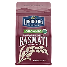 Lundberg Family Farms Og California White Basmati, Rice, 32 Ounce