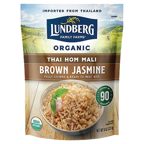 Lundberg Family Farms Organic Thai Hom Mali Brown Jasmine Rice, 8 oz