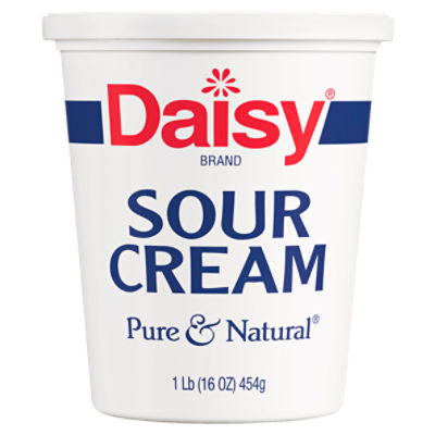 Daisy Pure & Natural Sour Cream, 1 lb, 16 Ounce