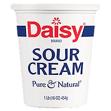 Daisy Pure & Natural Sour Cream, 1 lb, 16 Ounce