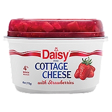 Daisy Cottage Cheese with Strawberries, 6 oz, 6 Ounce