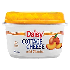 Daisy Cottage Cheese with Peaches, 6 oz