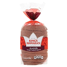 King's Hawaiian Sliced Honey Wheat Bread, 13.5 oz