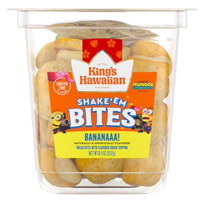 King's Hawaiian Shake'Em Bites Bananaaa! Bread Bites, 8.9 oz