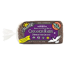 Food for Life Cinnamon Raisin The Original Flourless 7 Sprouted Grain Bread, 24 oz