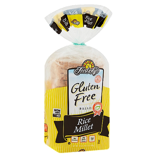 Food for Life Gluten Free Rice Millet Bread, 24 oz
Our unique Gluten Free Rice Millet Bread is specifically formulated for individuals with special dietary needs. We've carefully eliminated many top allergens while creating a wholesome, flavorful loaf that is also vegan. No eggs or Dairy. Enjoy all our natural varieties!