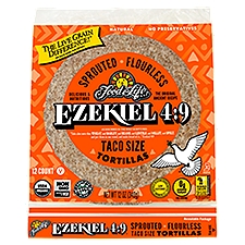 Food for Life Ezekel 4:9 New Mexico Style Sprouted Grain Tortillas, 12 count, 12 oz