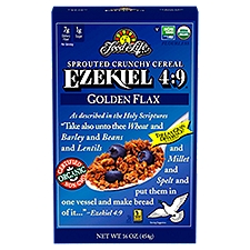 Food for Life Ezekiel 4:9 Golden Flax Sprouted Crunchy, Cereal, 16 Ounce