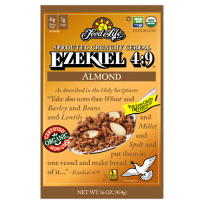 Food For Life Ezekiel 49 Almond Sprouted Crunchy Cereal, 16 oz