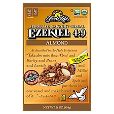 Food For Life Ezekiel 4:9 Almond Sprouted Crunchy Cereal, 16 oz, 16 Ounce