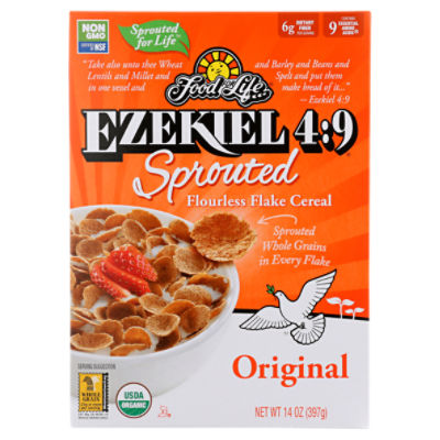 Food For Life Ezekiel 49 Original Sprouted Flourless Flake Cereal, 14 oz