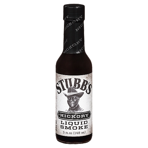 Stubb's Hickory Liquid Smoke, 5 oz
Looking for some smokey flavor? Without actually firing up the smoker?
You've come to the right bottle. Stubb's Hickory Liquid Smoke is great for marinades, sauces or basting any kind of meat. It also adds a delicious, earthy flavor to fish, shrimp and vegetables without a smoker or barbecue grill.
 
Liquid smoke can also get that legendary Stubb's flavor in your baked beans for a classic barbecue taste. It can even add a rich character to cocktails. And for just that right finishing touch, add liquid smoke to cooked meat - but you be careful, just a few drops is plenty.