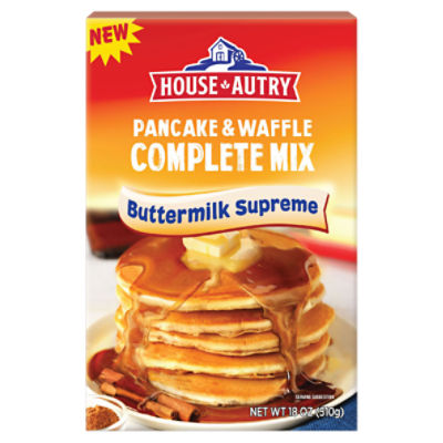 House Autry Butter Supreme Pancake & Waffle Complete Mix, 18 oz, 18 Ounce