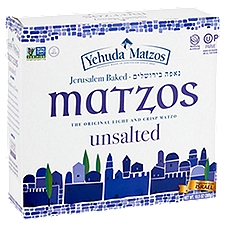 Yehuda Matzos Jerusalem Baked Unsalted Matzos, 10.5 oz