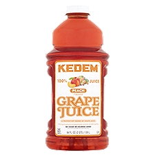 Kedem 100% Peach Flavored Grape Juice, 64 fl oz