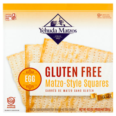 Yehuda Egg Gluten Free MatzoStyle Squares, 10.5 oz