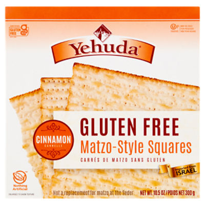 Yehuda Cinnamon Gluten Free Matzo-Style Squares, 10.5 oz