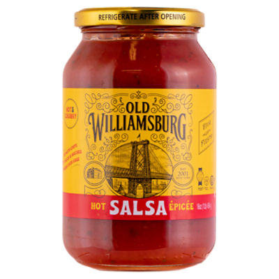 Old Williamsburg Hot Salsa, 16 oz