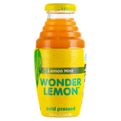 Wonder Lemon Organic Lemon Mint Cold Pressed Juice, 8.45 fl oz