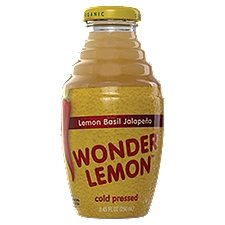 Wonder Lemon Organic Lemon Basil Jalapeño Cold Pressed Juice, 8.45 fl oz