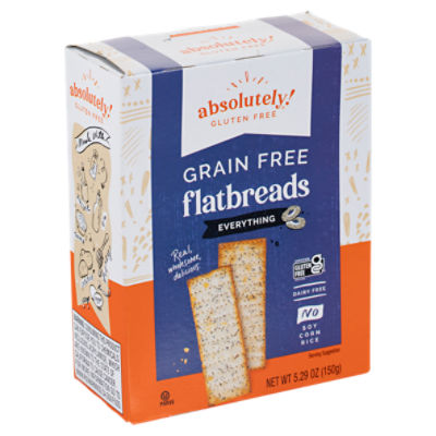 Absolutely Gluten Free Grain Free Everything Flatbreads, 5.29 oz