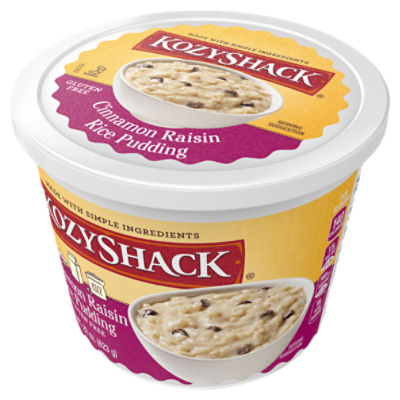 Kozy Shack Cinnamon Raisin Rice Pudding 22 oz Tub Fairway