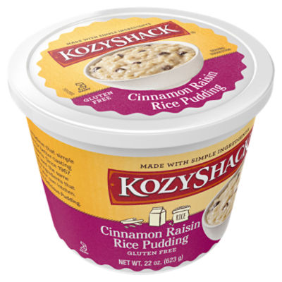 Kozy Shack® Cinnamon Raisin Rice Pudding, 22 oz Tub