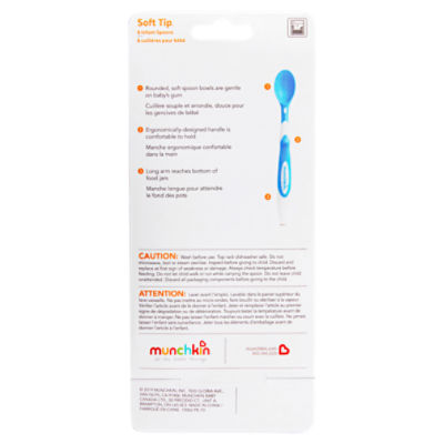 Munchkin Soft-Tip Infant Spoons 6 Pack