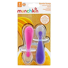 Munchkin Gentle Scoop™ Silicone, Training Spoons, 2 Each