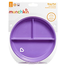 Munchkin Stay Put Suction Plate, 6 M+, 1 Each