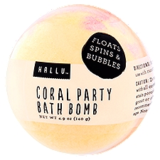 Hallu Coral Party, Bath Bomb, 4.9 Ounce