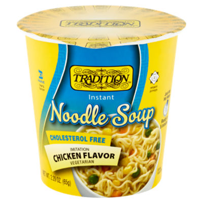 Tradition Cholesterol Free Imitation Chicken Flavor Instant Noodle Soup, 2.29 oz