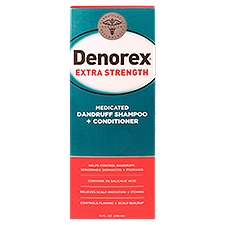 Denorex Extra Strength Medicated, Dandruff Shampoo + Conditioner, 10 Fluid ounce