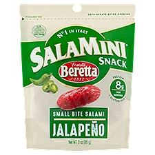 Fratelli Beretta Jalapeno SalaMini Snack, 3oz