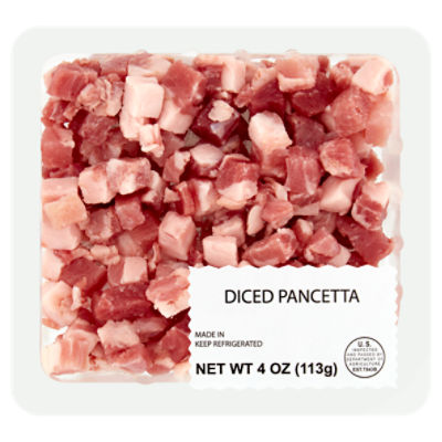 Fratelli Beretta Diced Pancetta, 4 oz, 4 Ounce