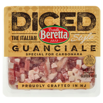 Fratelli Beretta The Italian Style Diced Guanciale, 4 oz