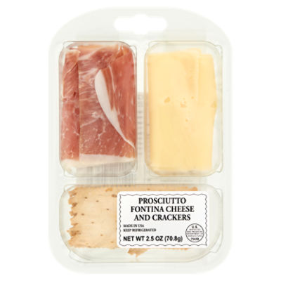 Fratelli Beretta Prosciutto Fontina Cheese and Crackers, 2.5 oz, 2.5 Ounce